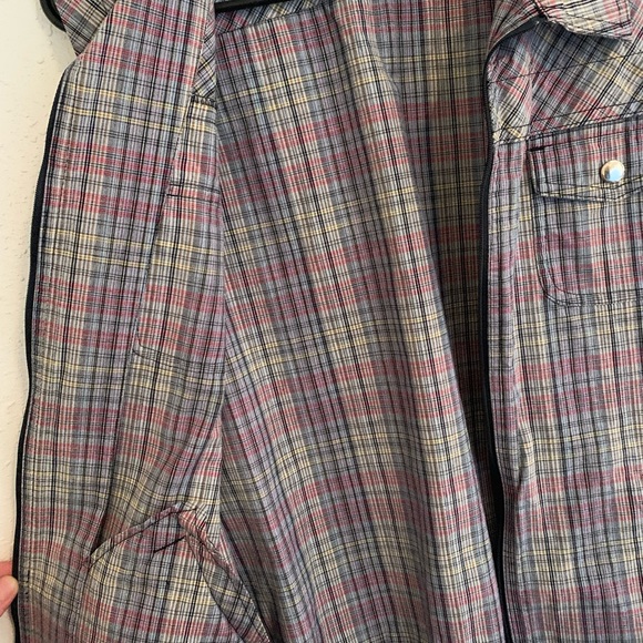 Christopher & Banks stretch plaid zip up vest size XL - Picture 8 of 8